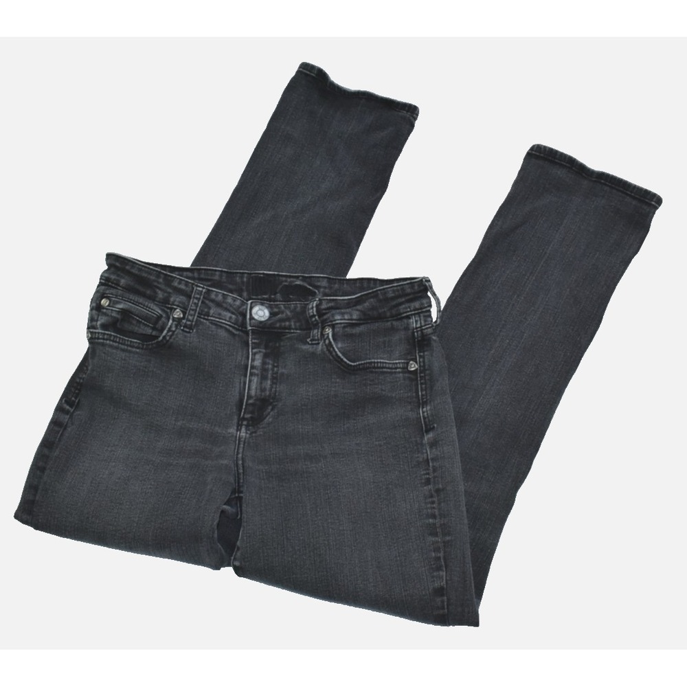 Kut from the Kloth Farrah Baby Women's Jeans Size 10 Faded Black Denim Bootcut